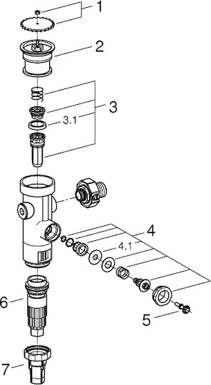 Grohe Интегриран Механизъм за Вградим 43996000