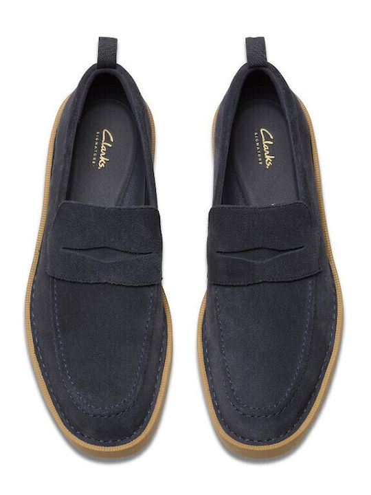 Martock Lo Suede Ανδρικά Loafers σε Μπλε Χρώμα