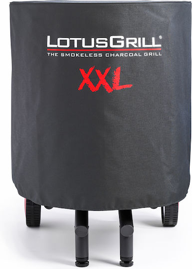 LotusGrill Grillabdeckung Gray Kompatibel mit LotusGrill XXL aus Polyester mit UV-Schutz