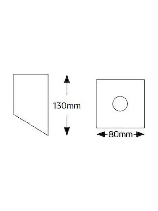Geyer Einzel Spot mit Fassung GU10 in Schwarz Farbe