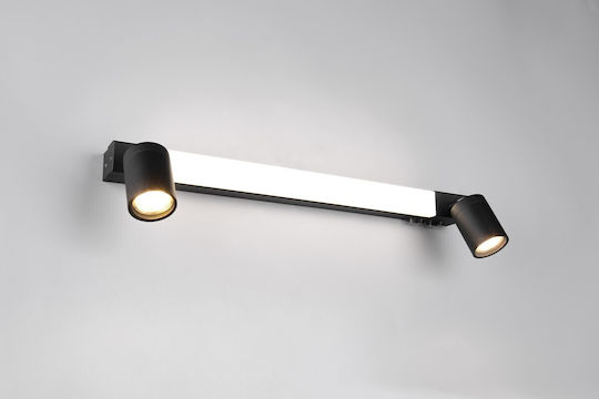 Trio Lighting Двойно Спот с Цокъл GU10 в Черен Цвят