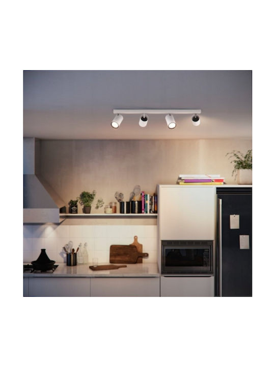 Philips Spot with 4 Lights and with Socket GU10 in White Color