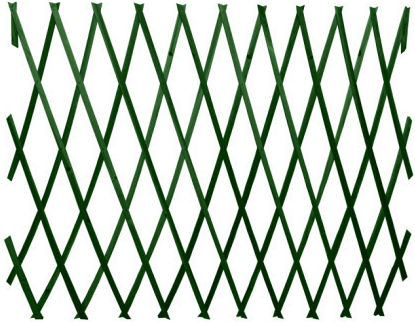 Trellis Pliabil De Grădină Din Lemn Cu Design În Grilă Romb Verde 100x200cm
