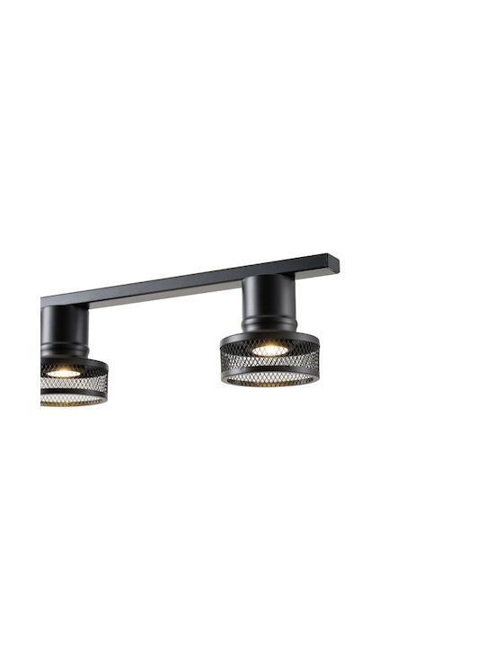 Eurolamp Monos Spot cu Soclu GU10 în Culoare Negru