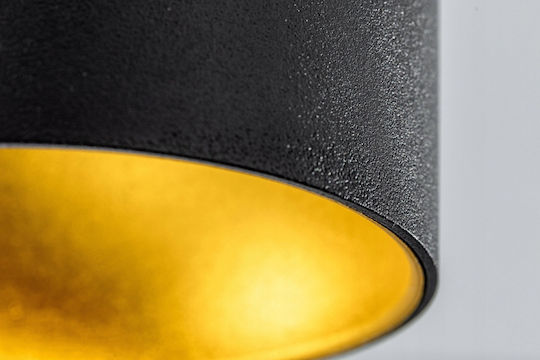 Gtv Einzel Spot mit Fassung GU10 in Schwarz Farbe