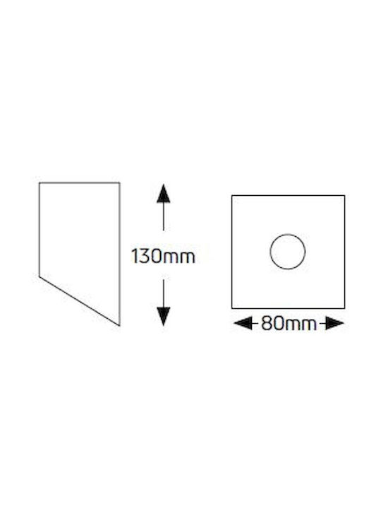Geyer Einzel Spot mit Fassung GU10 in Weiß Farbe