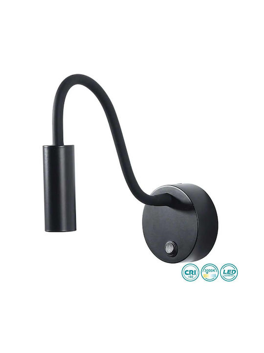 Zambelis Lights Einzel LED Warmes Weiß Spot in Schwarz Farbe