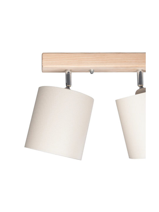 GloboStar Triple Spot with Socket E27 in Beige Color