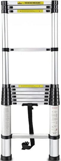 Cresman Teleskopische Leiter Aluminium 11 Stufen mit maximaler Höhe 3.2m
