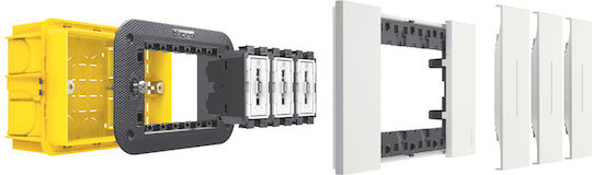 Legrand Living Now Front Single Telephone Socket Beige KM4258RJ11