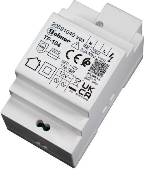 Golmar DIN Rail Power Supply 12V Intercom