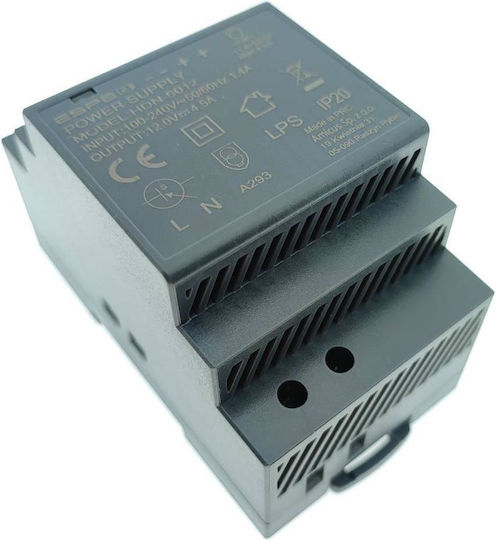 Τροφοδοτικό Ράγας με Έξοδο 12V και Ισχύ 54W 4.5A