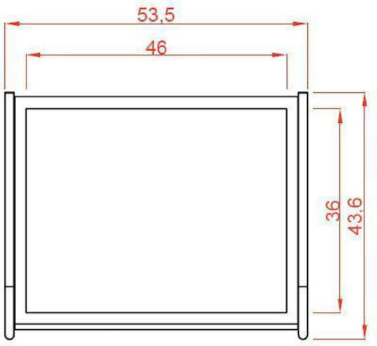 Weelko Τροχήλατο Τραπεζάκι Νοσηλείας Π53.5xΒ43xΥ80cm Help 1013