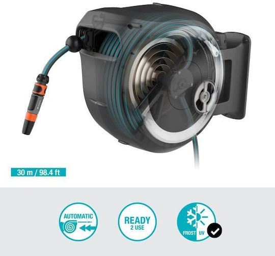 Gardena Automatic Watering Wind Wall Mounted with Hose 30m L