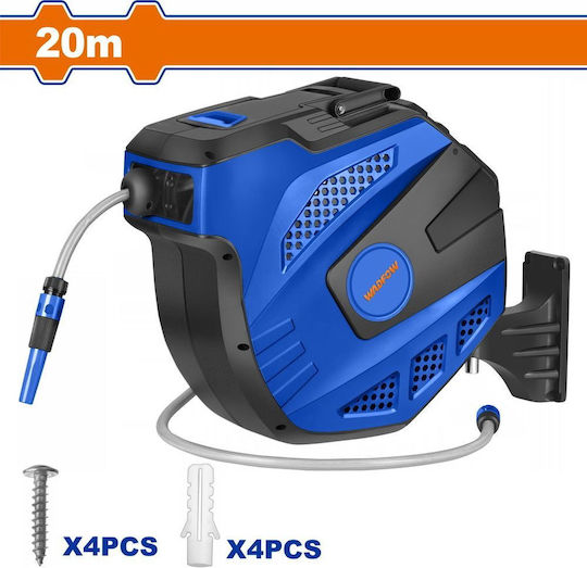 Wadfow Automatic Watering Wind Wall Mounted with Hose 20m