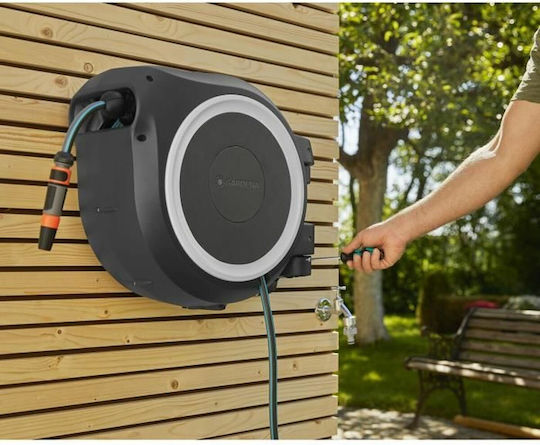 Gardena Automatic Watering Wind Wall Mounted with Hose 30m L