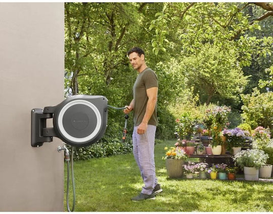 Gardena Automatic Watering Wind Wall Mounted with Hose 30m L