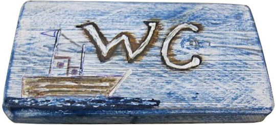 Nakaro Wood Πινακίδα WC 19x10cm ΚΑΡ-361