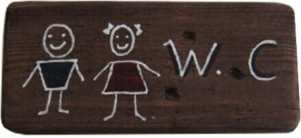 Nakaro Wood Plăcuță WC 20x9.5cm ΚΑΡ-147