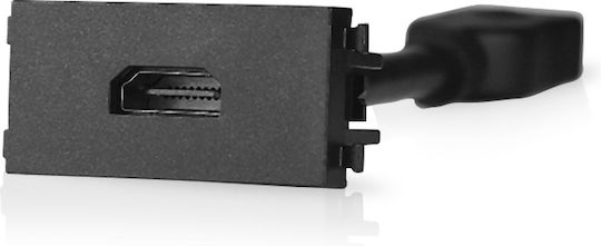 Lineme Πρίζα HDMI σε Μαύρο χρώμα 50-00452-2