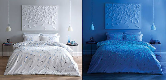 Tac Set Huse Pentru Pilote 200x220cm Dublă Cu 4 Fețe De Pernă & 1 Cearșaf Crystal