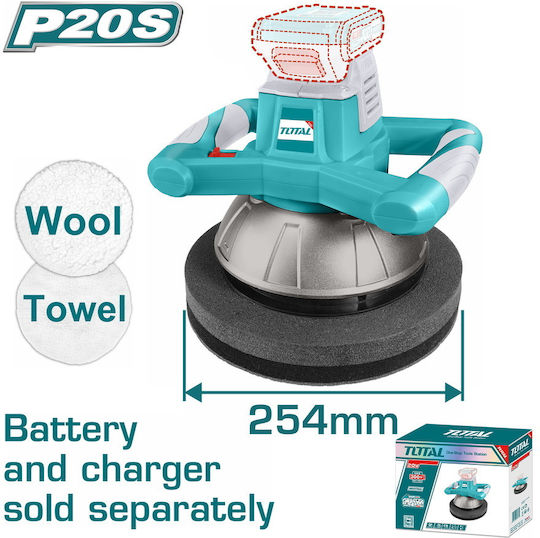 Total TOPLI2001 Rotary Polisher 20V Solo with Speed Control