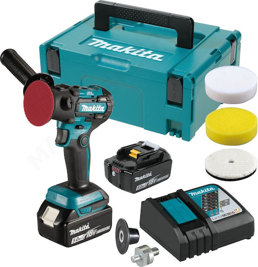 Makita Περιστροφικός Αλοιφαδόρος Brushless 18V 2x5Ah με Ταχύτητα 2800-9500rpm & Ρύθμιση Στροφών
