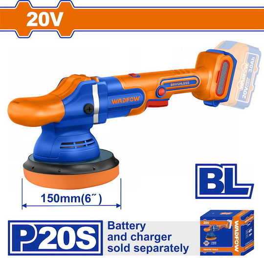 Wadfow Περιστροφικός Αλοιφαδόρος Brushless 20V Solo με Ταχύτητα 2000-4500rpm & Ρύθμιση Στροφών