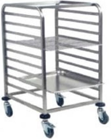 Yuksel Küchenwagen für gewerbliche Küche für 9 Tabletts H90xB58xT66cm