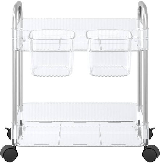 vidaXL Commercial Kitchen Food Cart H43.5xW37xD28cm