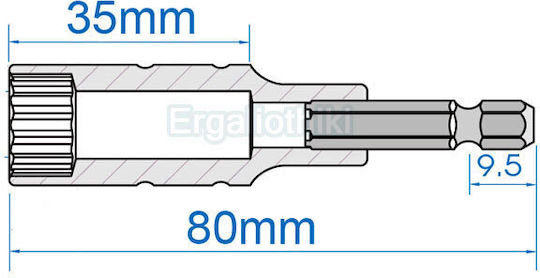 King Tony Socket Wrench 11-80mm Polygon