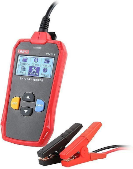 Uni-T UT673A Analog Battery Tester with Crocodile Clips 12/24V