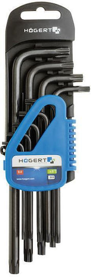 Högert Technik Σετ 9 Κλειδιά Torx