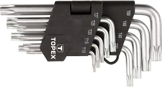 Topex Сет от 9 Torx ключа във форма L