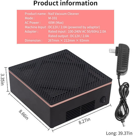 Прахоуловител За Маникюр 60W
