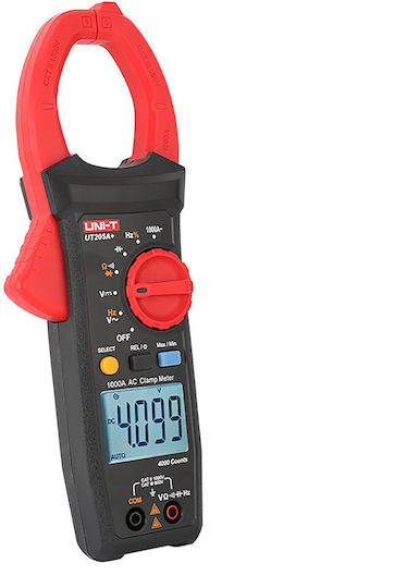 Uni-T Clamp Meter Digital 1000A AC with Test Leads UT205A+