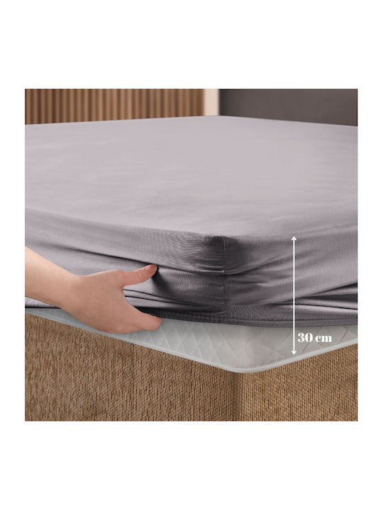 First Choice Сет Чаршафи с 2 Калъфки Кралица с Ластик 160x200см. Лавандула 3бр
