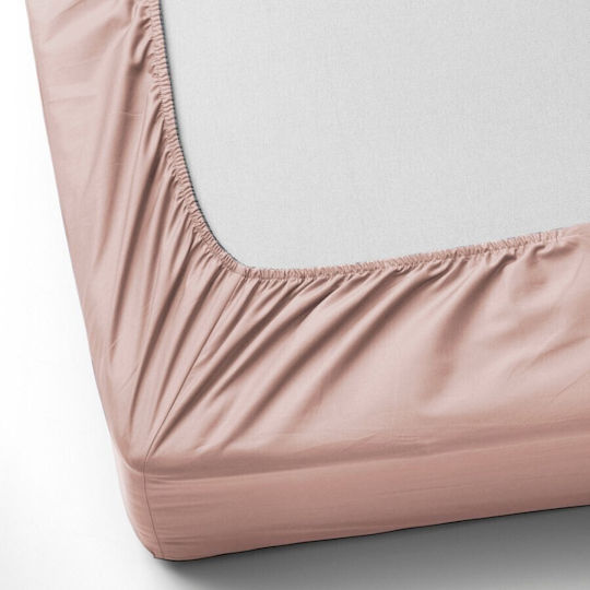 First Choice Σετ Υπέρδιπλο 3τμχ 160x200εκ. με Λάστιχο Powder Pink