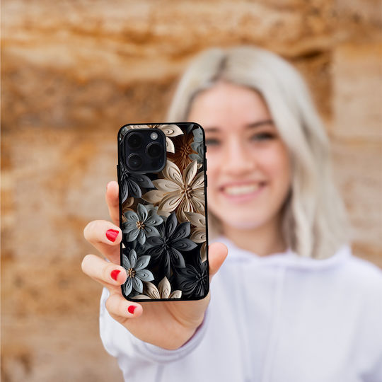 Калъф Sonique 3D Flower Series за Oppo A60 сив