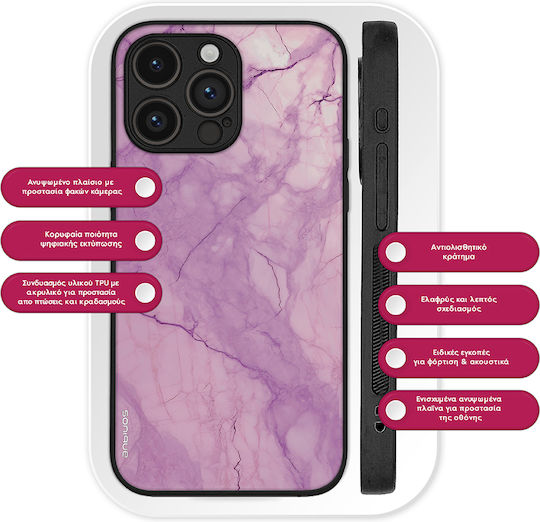 Carcasă Seria Sonique Marble pentru Oppo Find X5 Pro 5G Violet