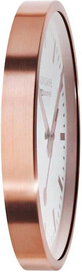 Mondaine Wall Clock Metallic Rose Gold Ø40cm