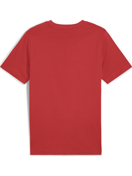 Tricou Sport Cu Imprimeu Roșu
