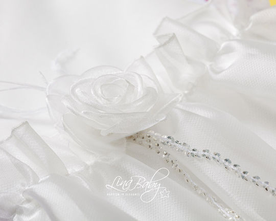 Lina Baby Set Bătături De Botez Ecru 3 Bucăți