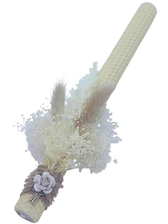 Easter Candle Round Handmade