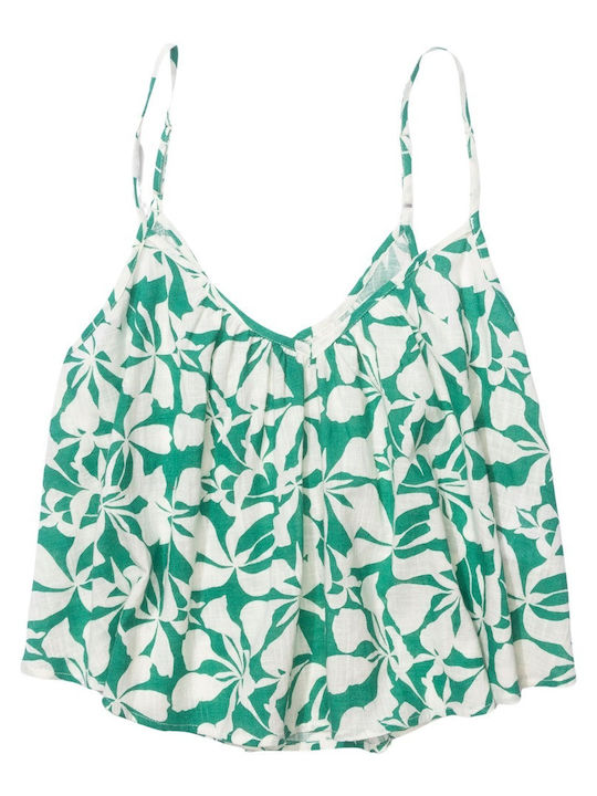 Women's Blouse with Straps Kelly Green