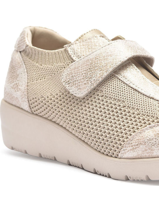 Γυναικεία Ανατομικά Sneakers Μπεζ
