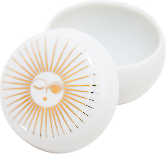 Raeder Christmas Container Porcelain White D6.5cm.