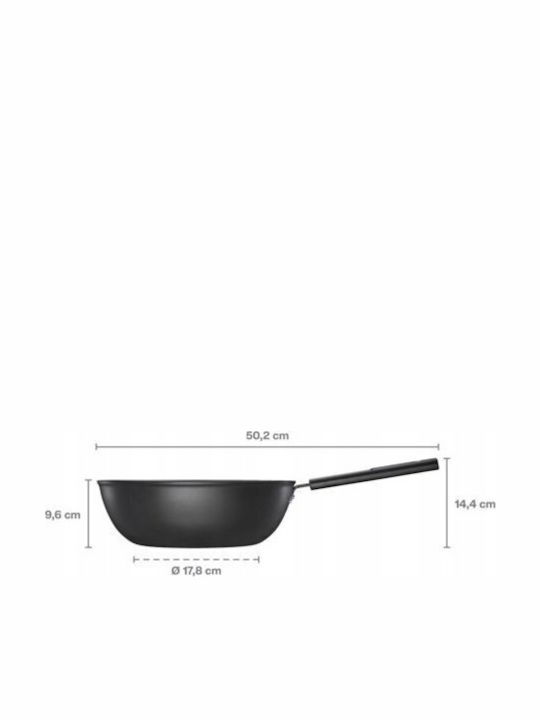 Fiskars Hard Face Wok Aluminum with Non-Stick Interior Coating 28cm