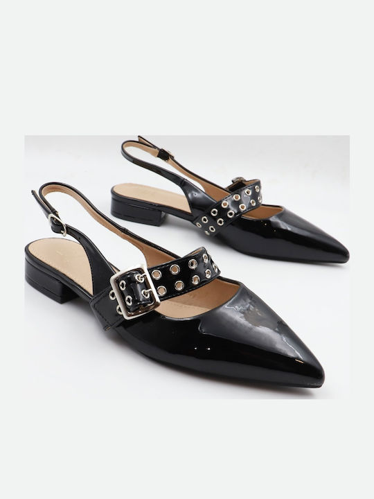 Pumps mit Riemchen Schwarz