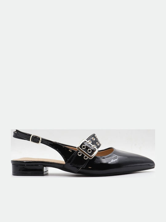 Pumps mit Riemchen Schwarz
